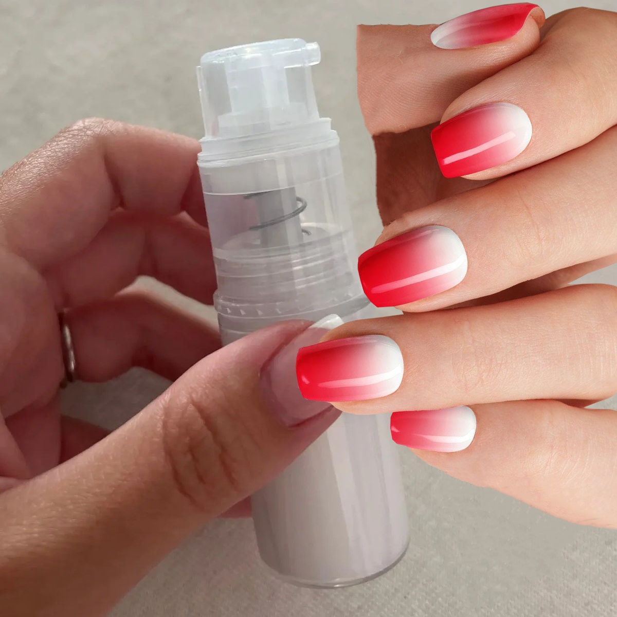 Nail Art Ombre Glitter - 1pc Ombre Spray Powder Nail Art
