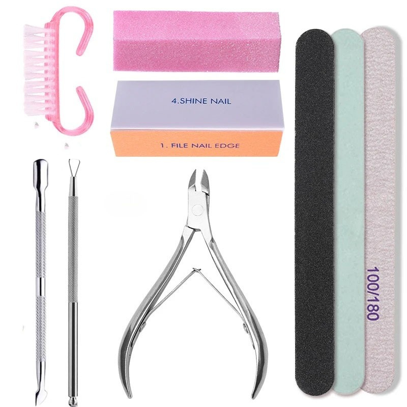 Nail Art Full Color - Nail Set Art Sand Files Buffer