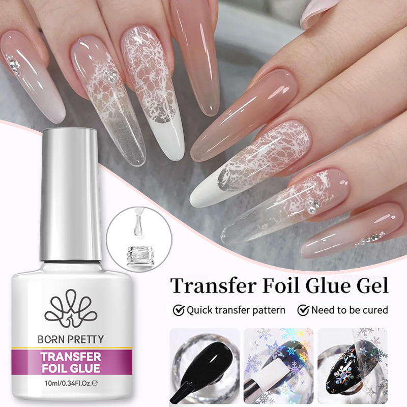Nail Foil Transfer - BORN PRETTY Nail Foil Glue Gel