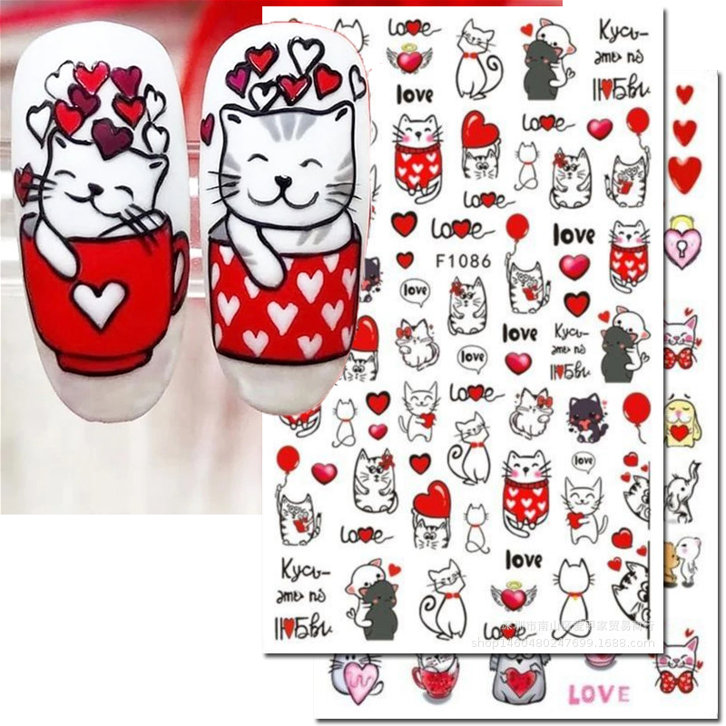 3d Nail Art Decals Valentine D - Nail Art Valentines Day review and price