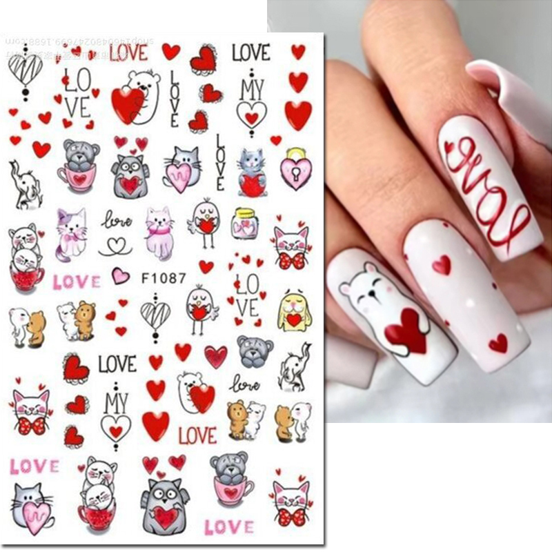 3d Nail Art Decals Valentine D - Nail Art Valentines Day review and price