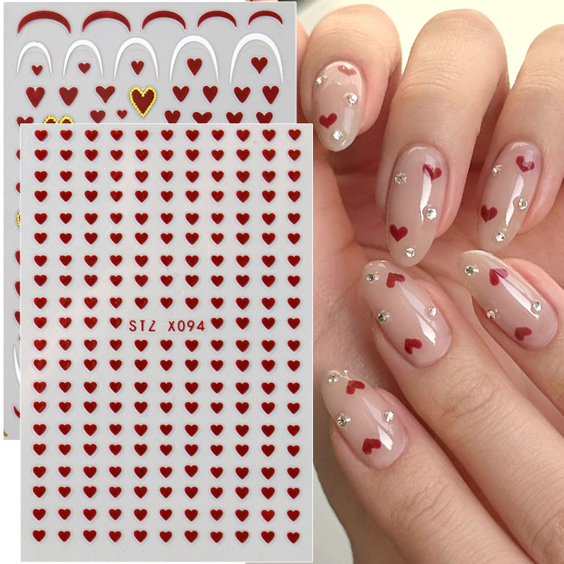 2pcs Mini Love Heart Nail Art  - Nail Art Valentines Day review and price