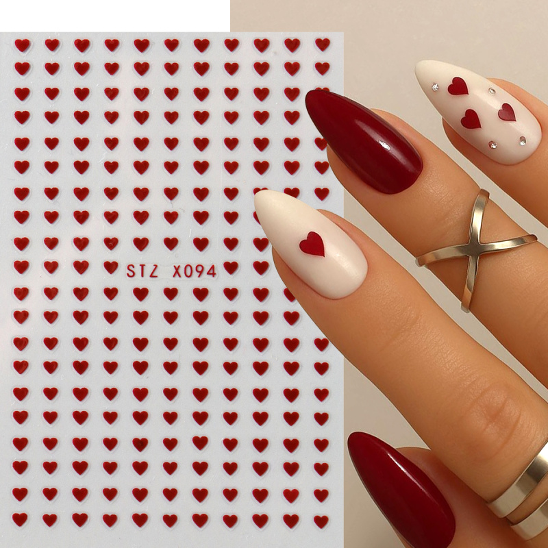 2pcs Mini Love Heart Nail Art  - Nail Art Valentines Day review and price