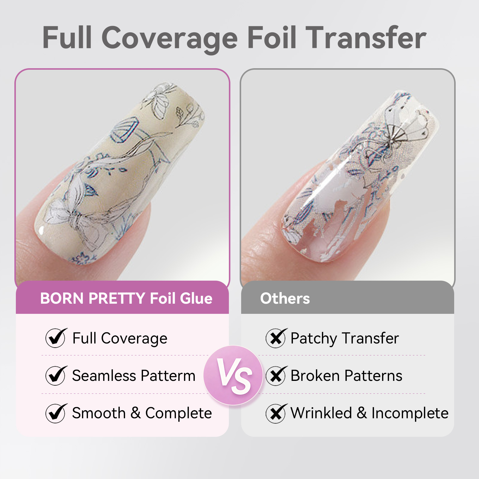 BORN PRETTY Nail Foil Glue Gel - Nail Foil Transfer review and price