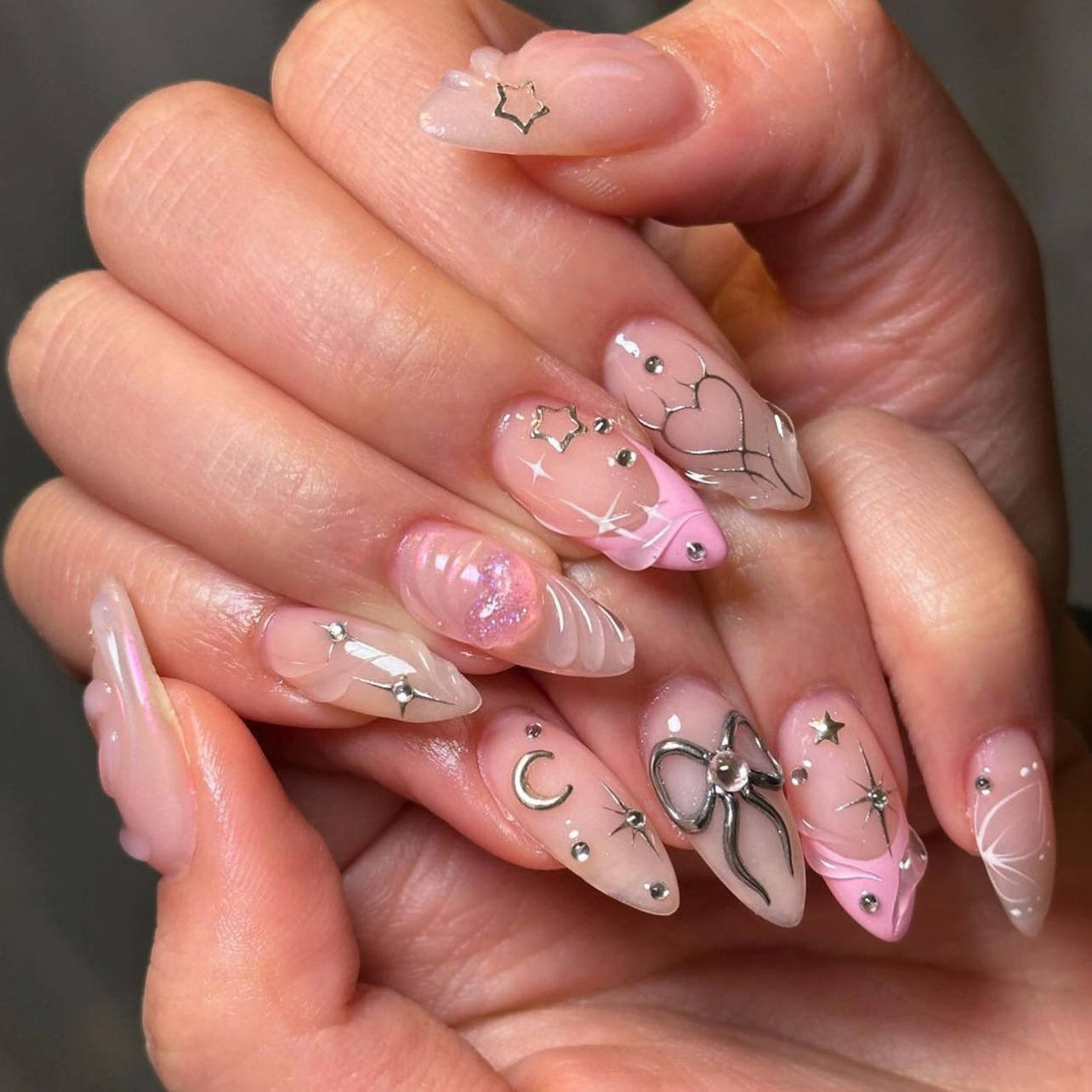 24pcs Bow False Nails Sets Pre - Nail Art Valentines Day review and price