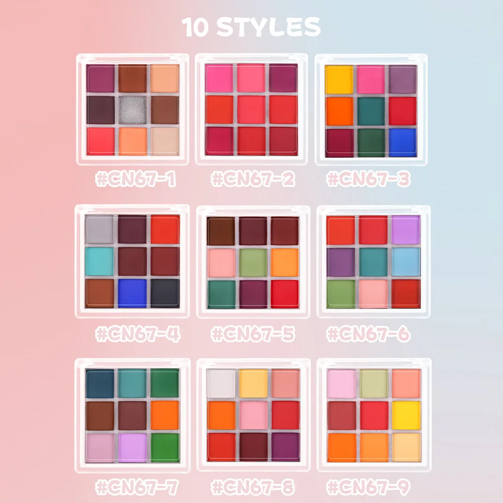 9 Colors Nail Pigment Palette  - Nail Art Ombre Glitter review and price
