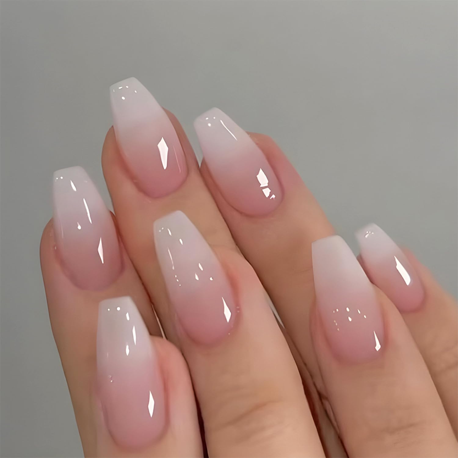 A Set Of 24 Glossy Short Coffi - Nail Art Quotes review and price