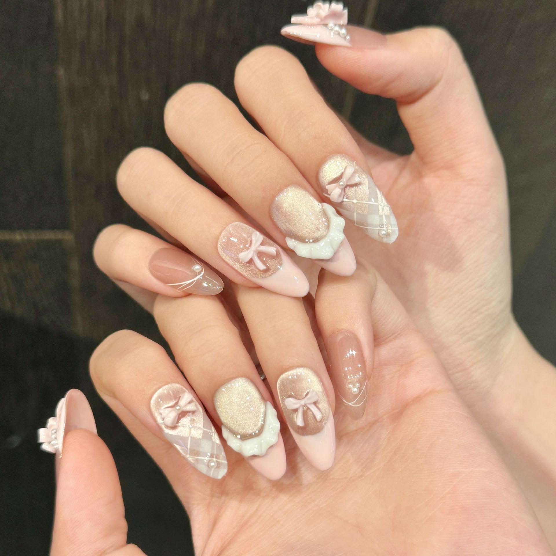 10pcs Handmade Press on Nails  - Nail Art Y2K review and price