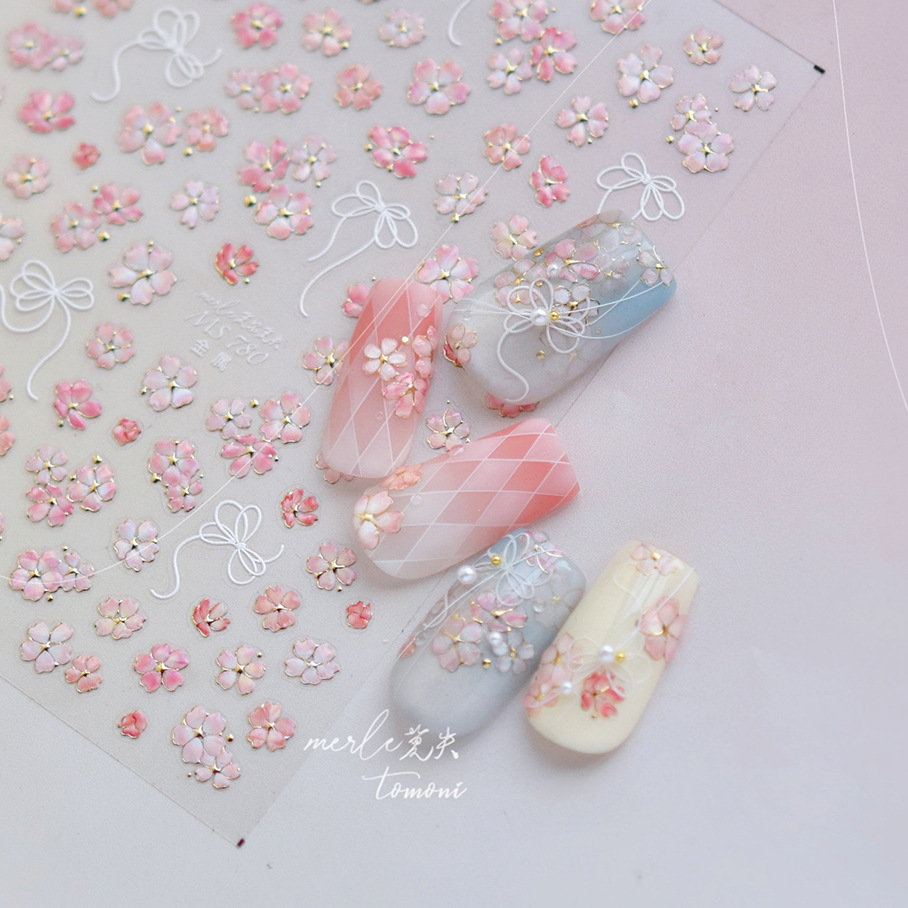 Cherry Blossom Pink Flower Sak - Nail Art Pink Soft review and price
