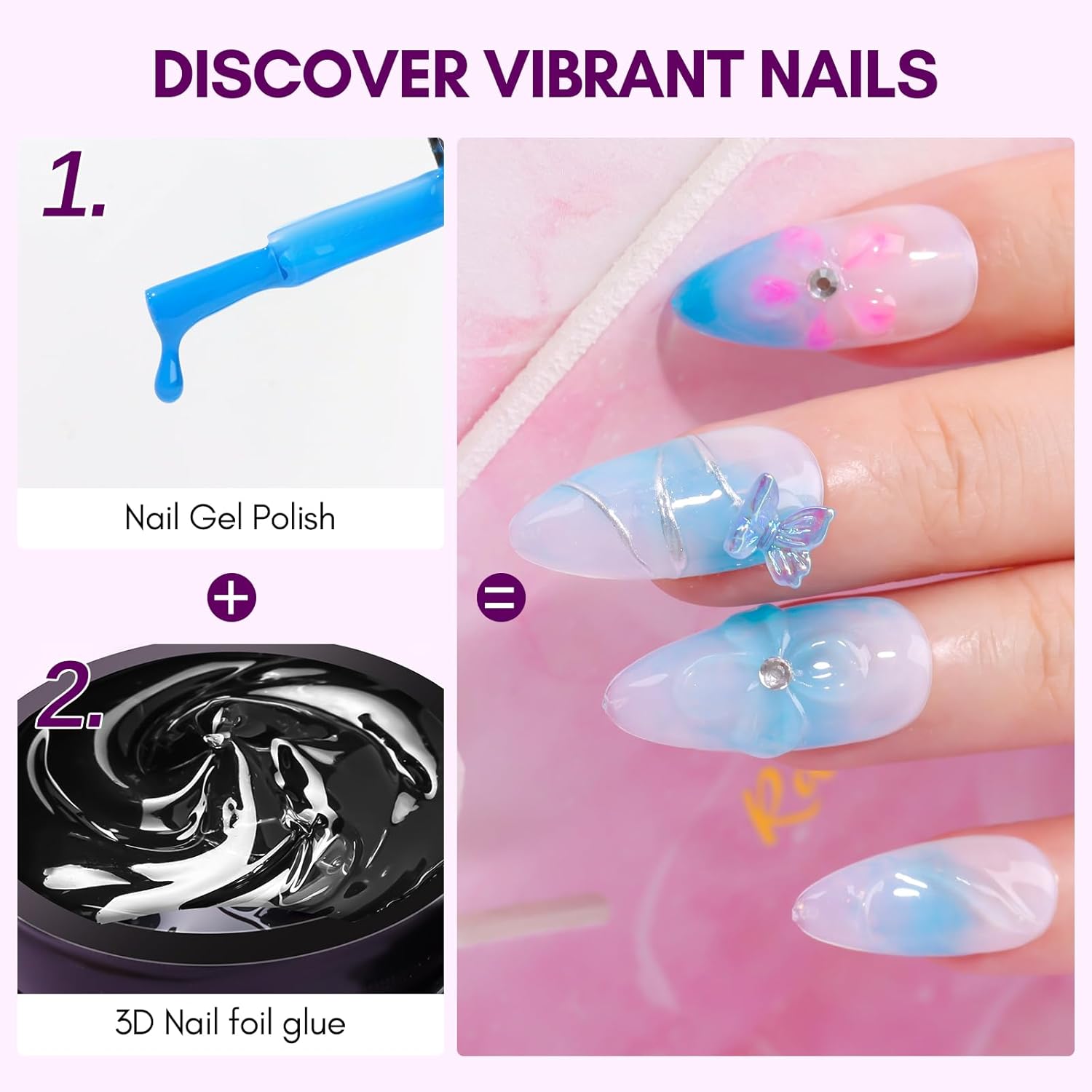 Makartt 3D Nail Gel 8ml Nail F - Nail Foil Transfer review and price