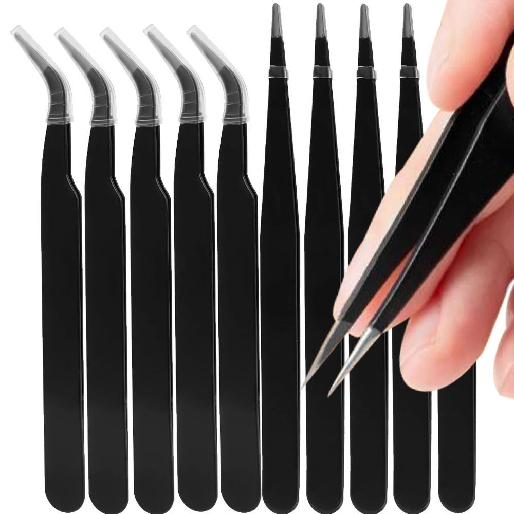 10PCS Curved Tip Eyelash Exten - Nail Extension Form review and price