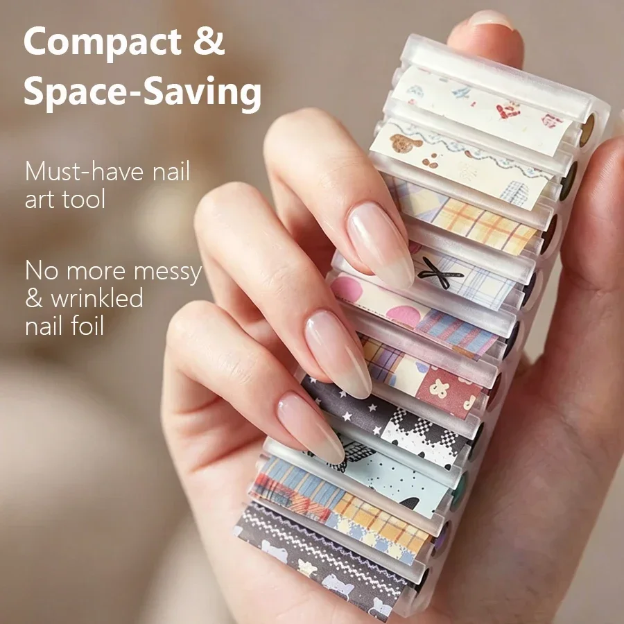 Portable 10-Grid Nail Starry F - Nail Foil Transfer review and price