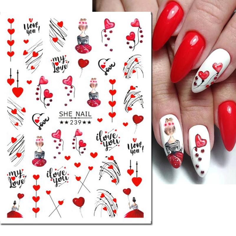 3d Nail Art Decals Geometric L - Nail Art Valentines Day review and price