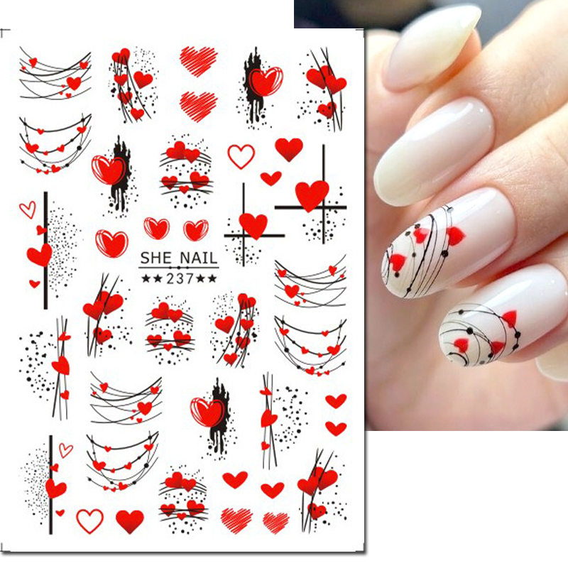 3d Nail Art Decals Geometric L - Nail Art Valentines Day review and price