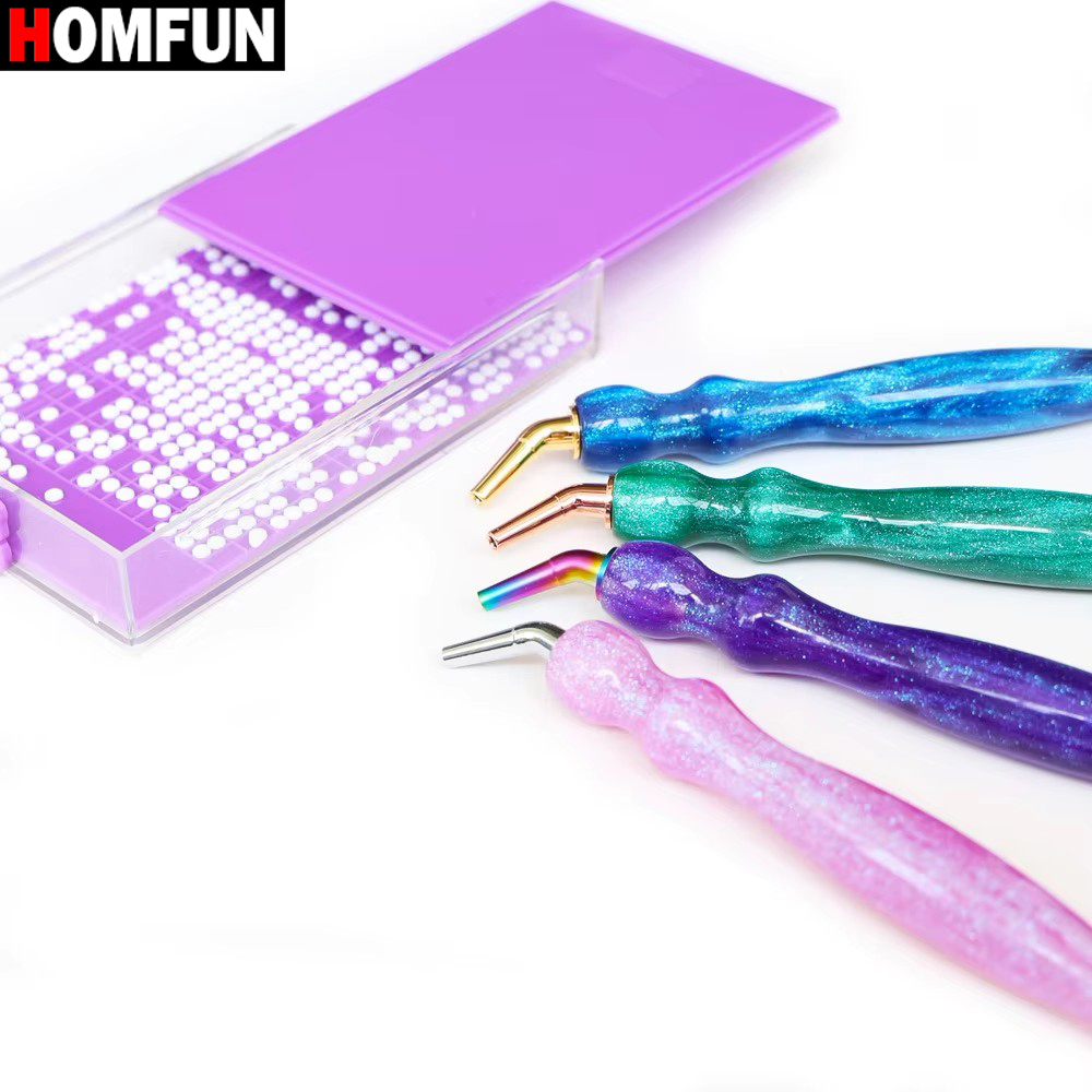 HOMFUN 5D Diamond Painting Pen - Nail Art Full Color review and price