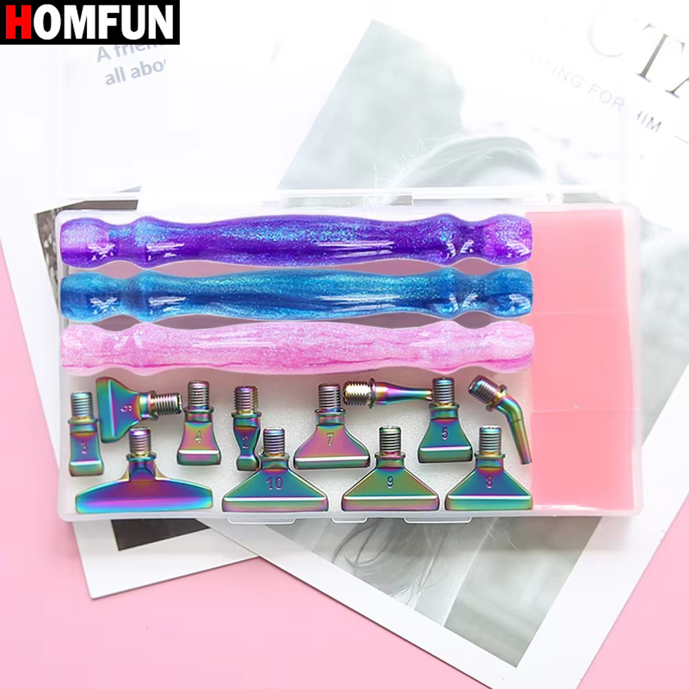 HOMFUN 5D Diamond Painting Pen - Nail Art Full Color review and price