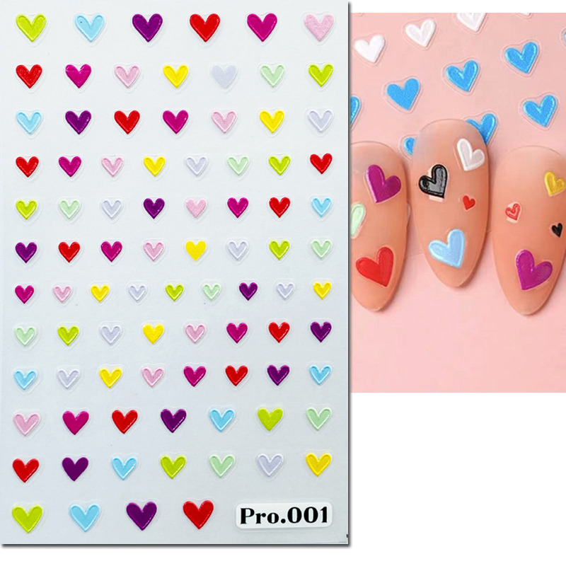 5d Embossed Nail Art Stickers  - Nail Art Valentines Day review and price