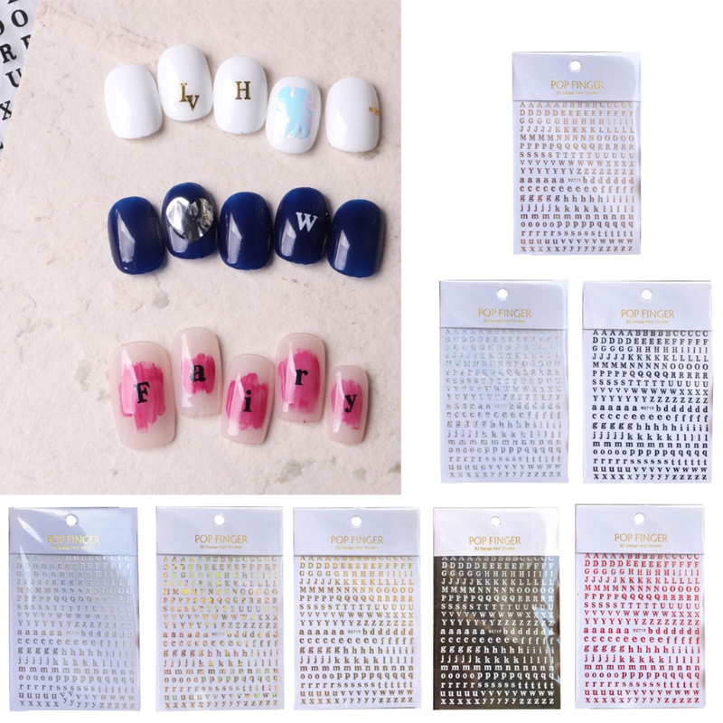 1PCS New English Alphabet Nail - Nail Art Quotes review and price