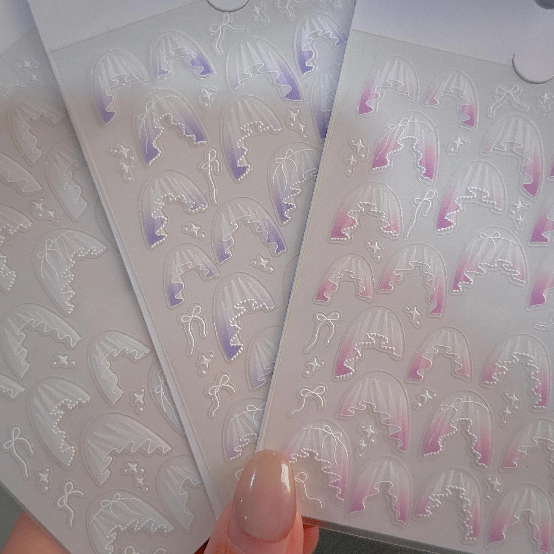 1 Set Elegant Pink Lace Skirt  - Nail Art Pink Soft review and price