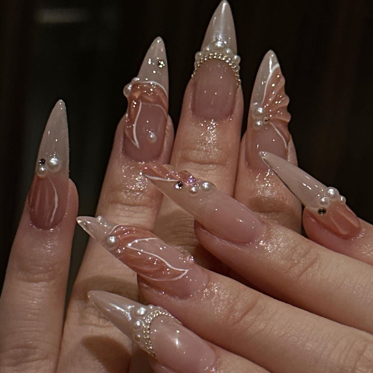 24pcs Fashion Rhinestone Press - Nail Art French Nails review and price