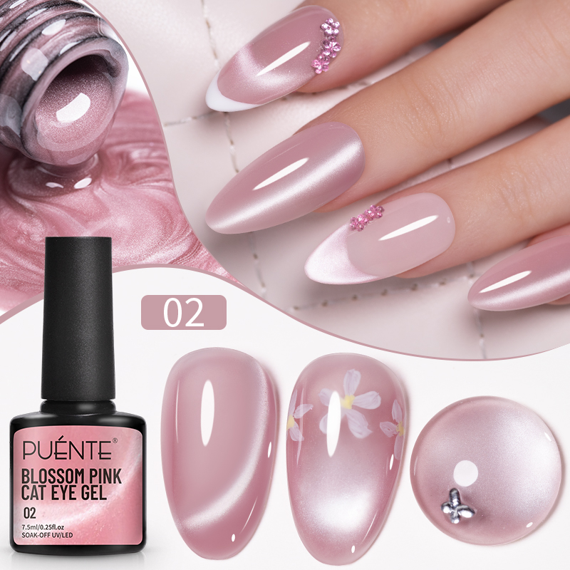7.5ML Cherry Pink Jelly Glass  - Nail Art Pink Cat Eye review and price