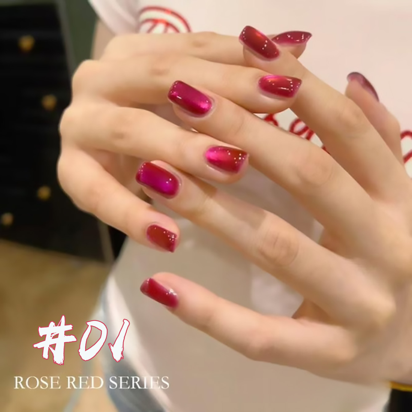 WS 1Pcs 2026 New Strawberry Gu - Nail Art Pink Cat Eye review and price