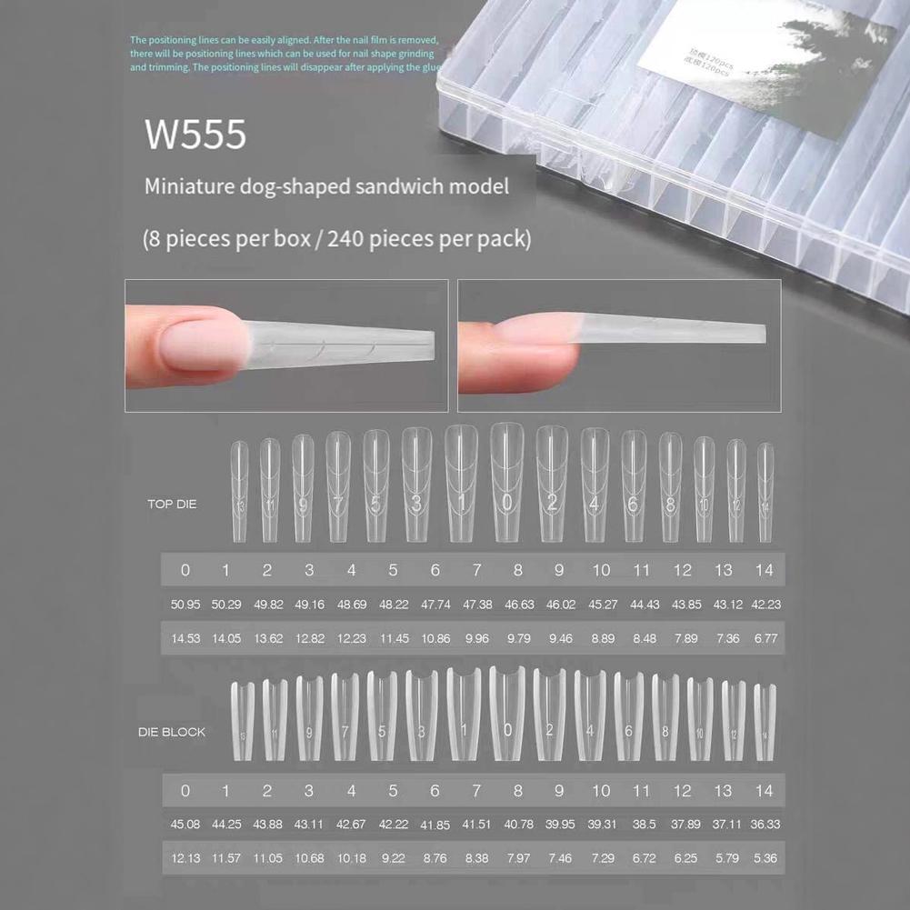 240PCS Sandwich Dual Nail Form - Nail Extension Form review and price