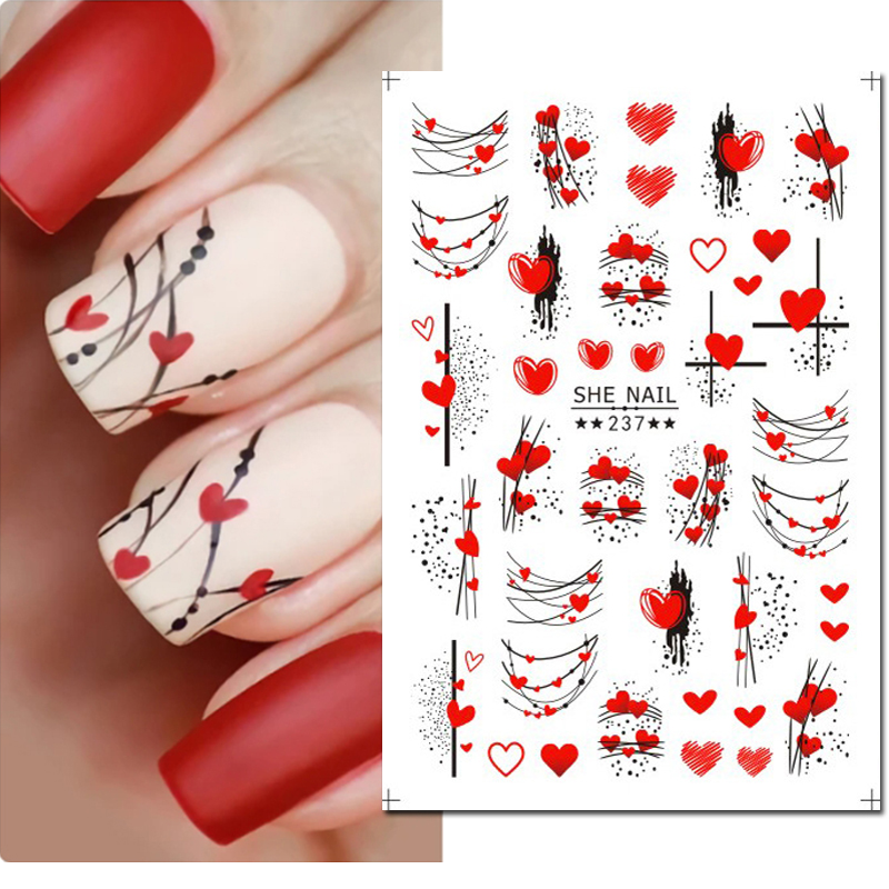 3d Nail Art Sliders Stickers V - Nail Art Valentines Day review and price