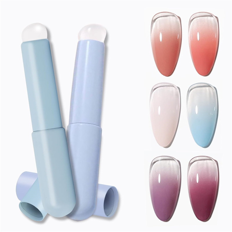 2pcs Nail Art Silicone Head Na - Nail Art Ombre Glitter review and price