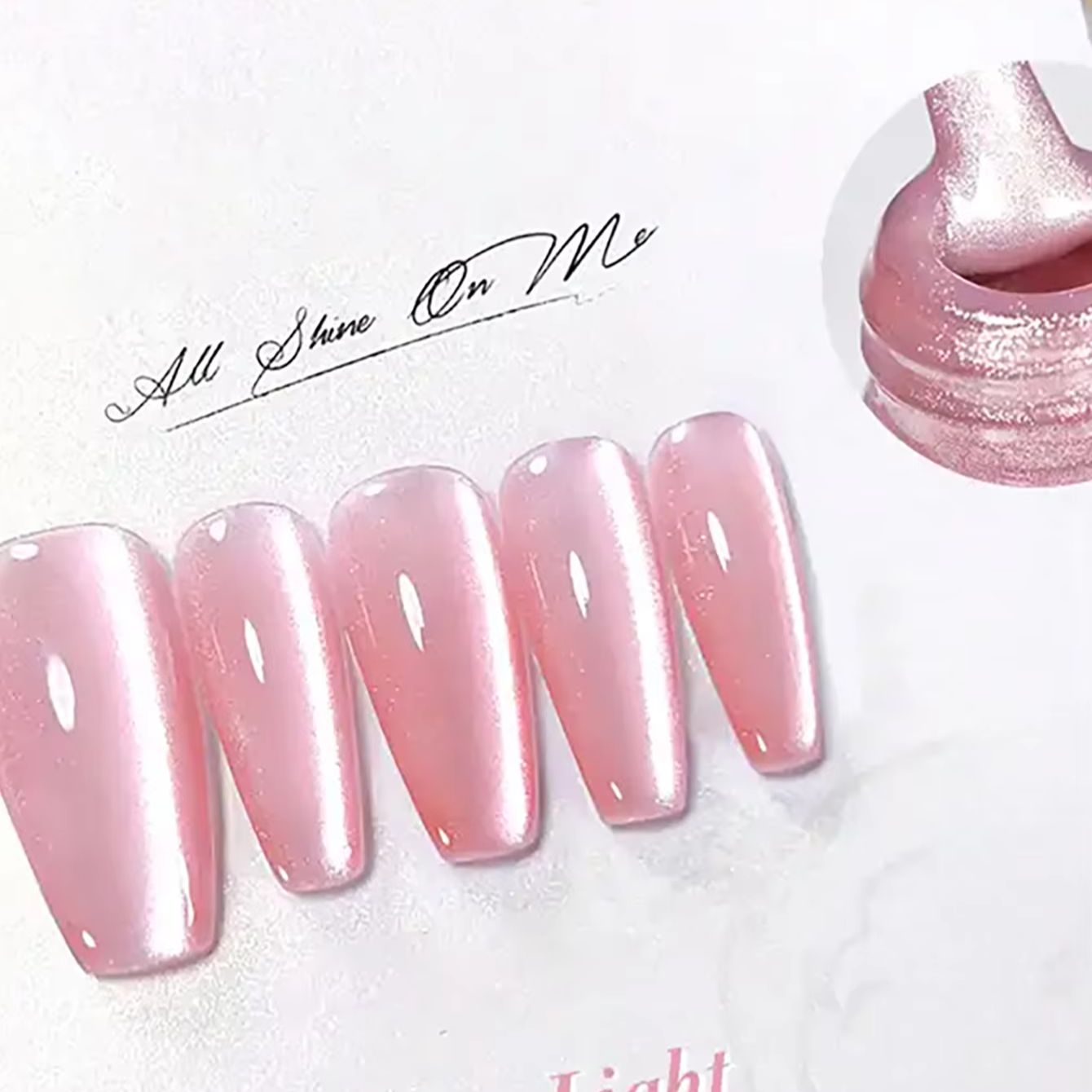 TC 1Pcs Summer New Pink Peach  - Nail Art Pink Cat Eye review and price