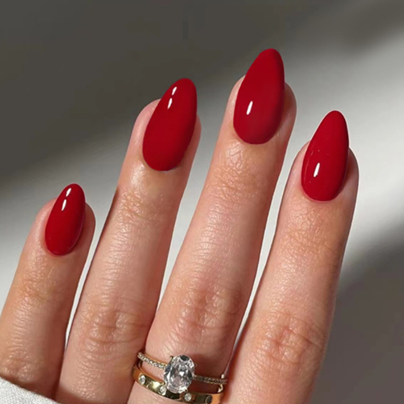 24pcs Solid Color False Nails  - Nail Art Full Color review and price