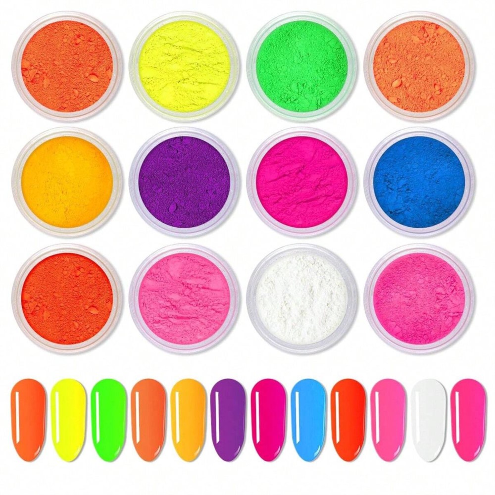 1Set Colorful Neon Phosphor Pi - Nail Art Ombre Glitter review and price