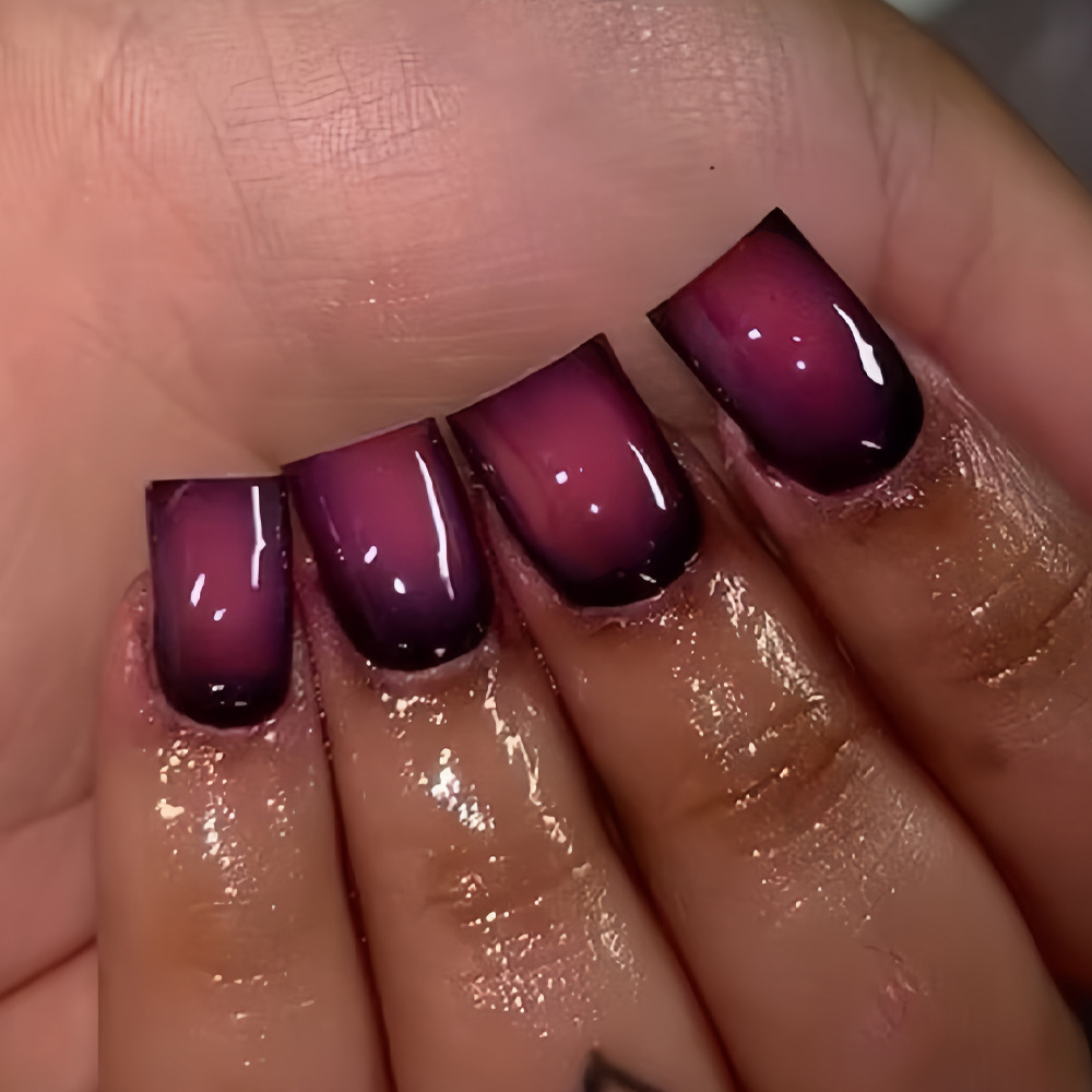 Short Square fake nails for wo - Nail Art French Nails review and price