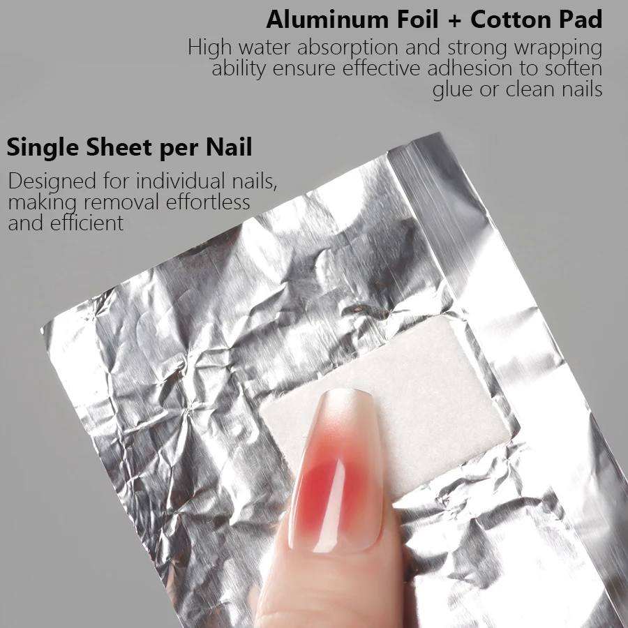 100Pcs Bag Aluminium Foil Nail - Nail Foil Transfer review and price