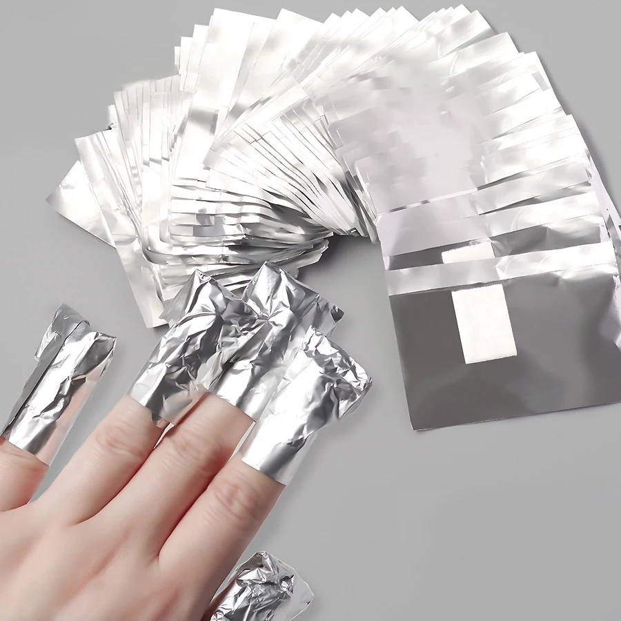 100Pcs Bag Aluminium Foil Nail - Nail Foil Transfer review and price