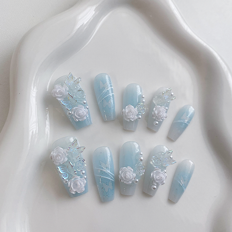 10 Pieces of Handmade Coffin S - Nail Art Y2K review and price