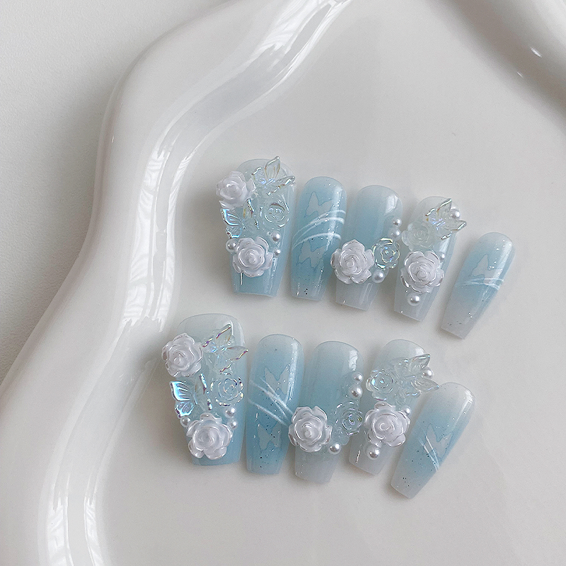10 Pieces of Handmade Coffin S - Nail Art Y2K review and price
