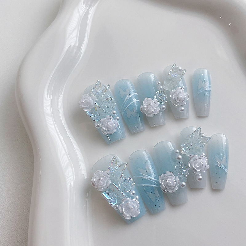 10 Pieces of Handmade Coffin S - Nail Art Y2K review and price