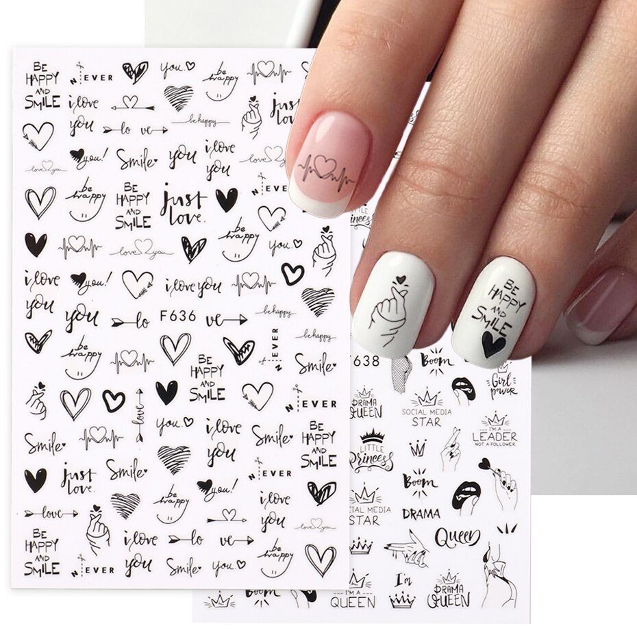 2pcs Heart Love Design 3D Nail - Nail Art Valentines Day review and price