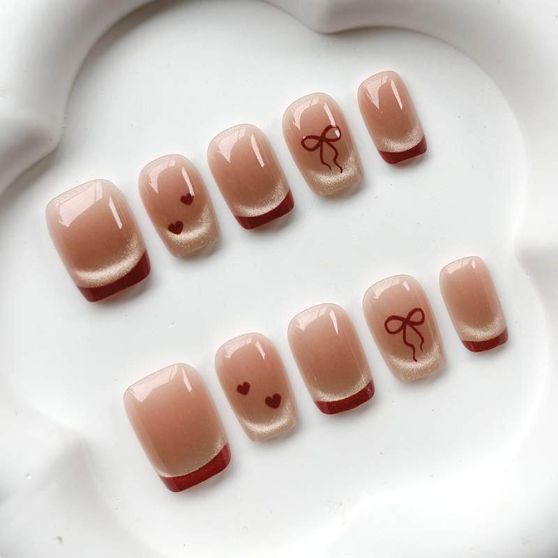 10Pcs French Style Cute Sweeth - Nail Art French Nails review and price