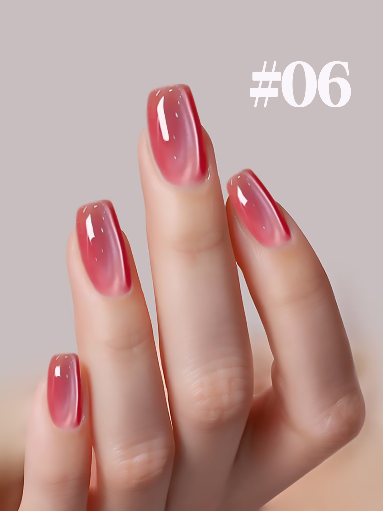 1-12pcs TC Gentle Fresh Girl H - Nail Art Pink Cat Eye review and price