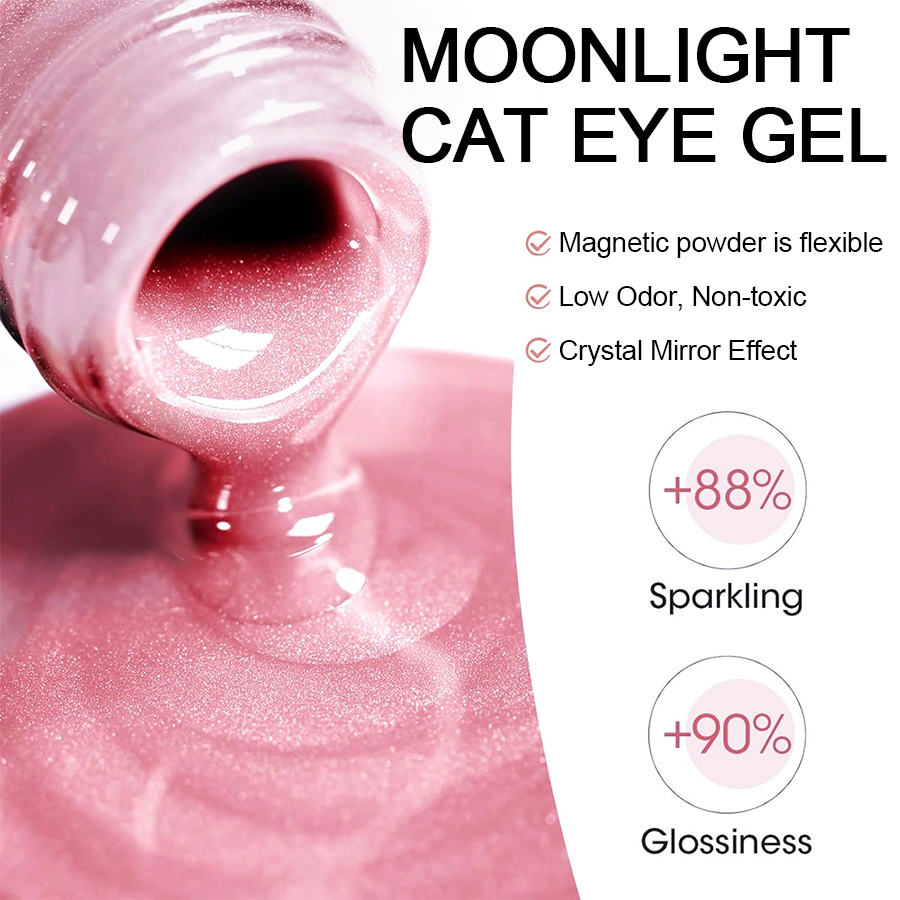 Pink Cat Eye Gel Nail Polish S - Nail Art Valentines Day review and price