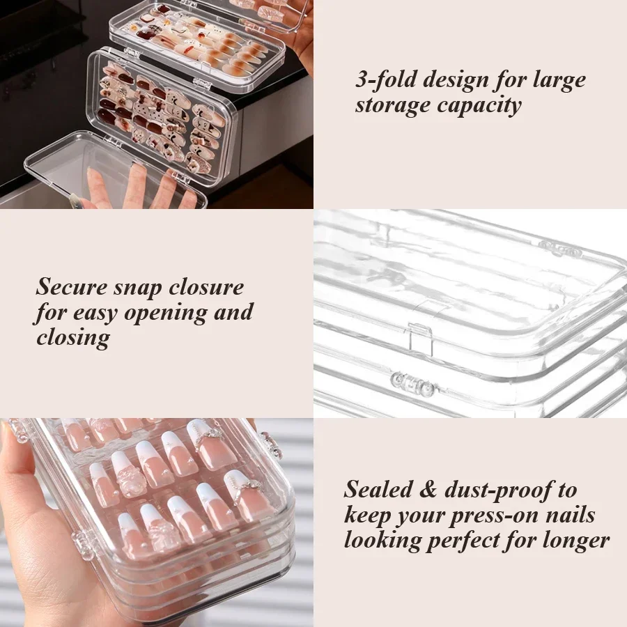 Clear Foldable Press On Nail S - Nail Art Quotes review and price