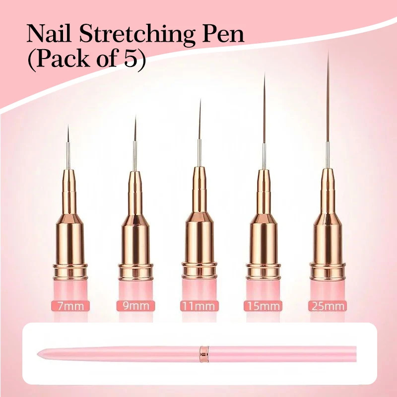 5PCS Nail Art Liner Brush Set  - Nail Art Full Color review and price