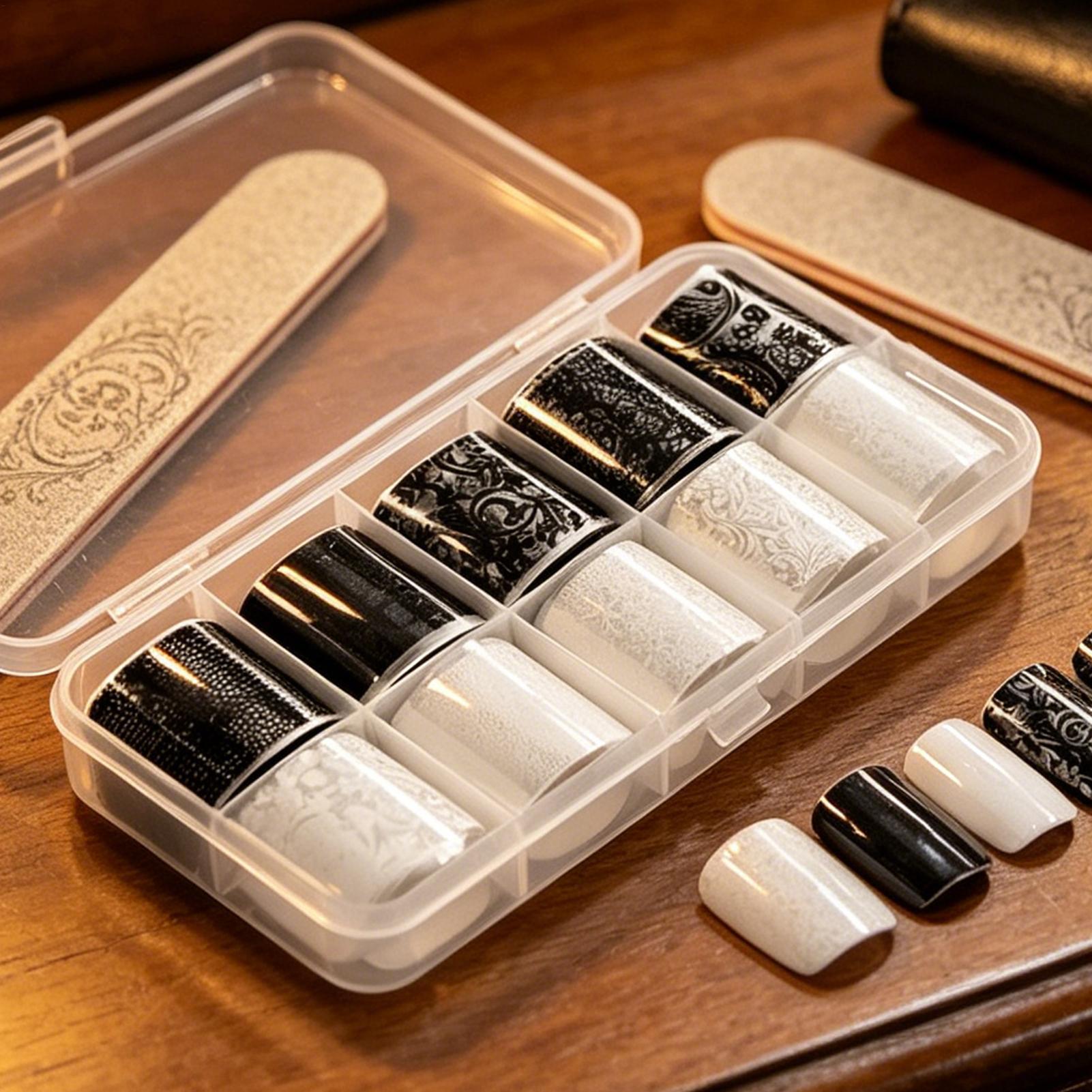 Nail Lace Stickers Self-Adhesi - Nail Foil Transfer review and price