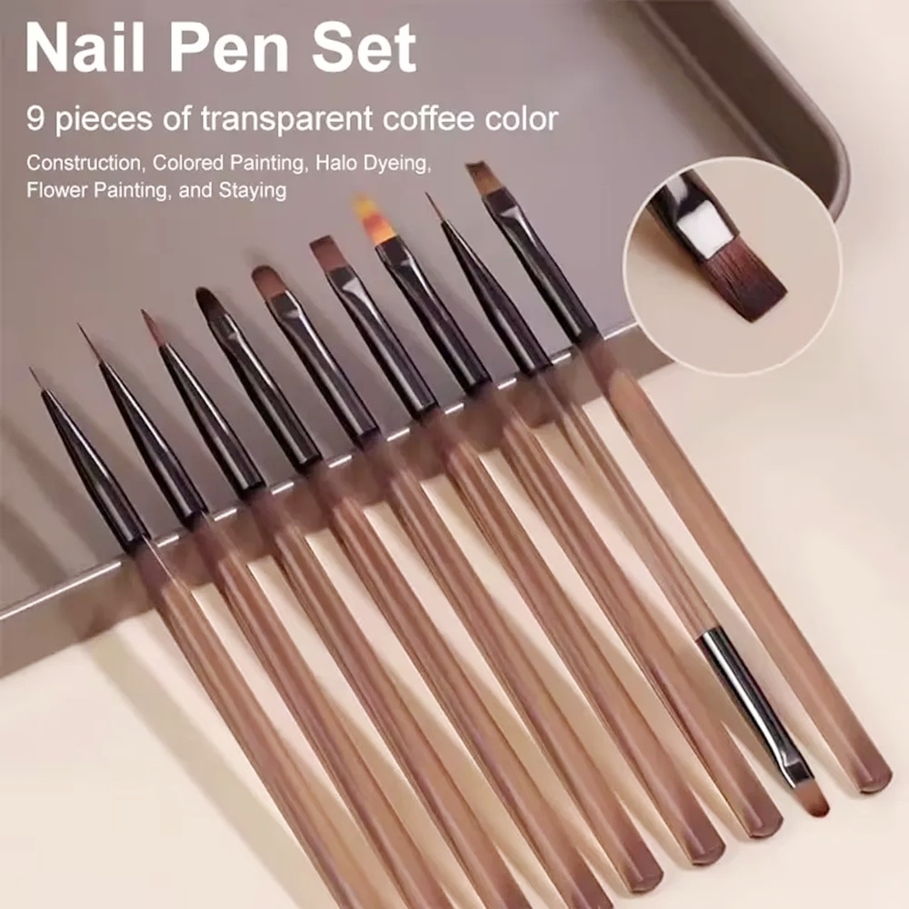 9PCS Nail Brush for Nail Art D - Nail Art Quotes review and price