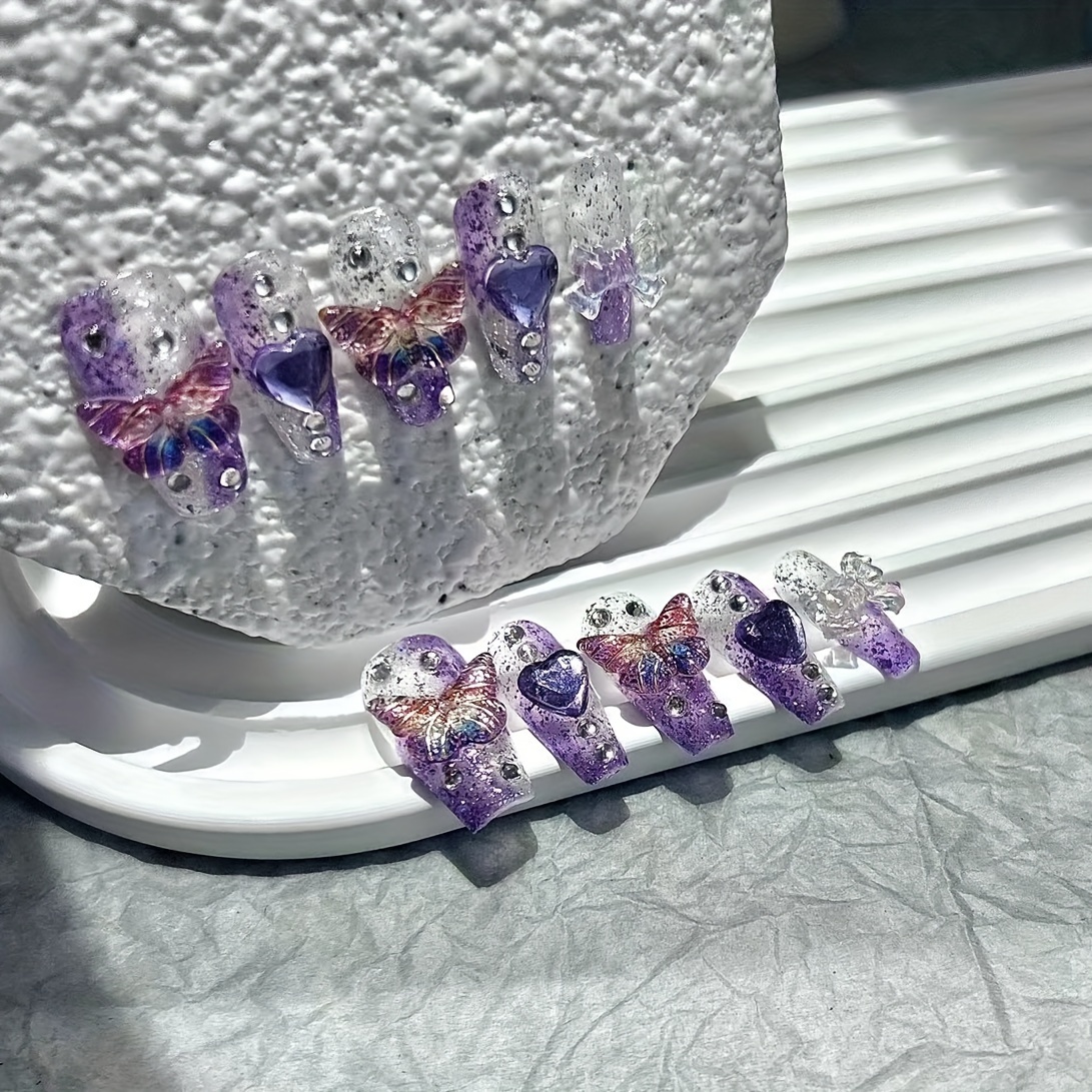 10 Pieces Purple Fantasy Butte - Nail Art Y2K review and price