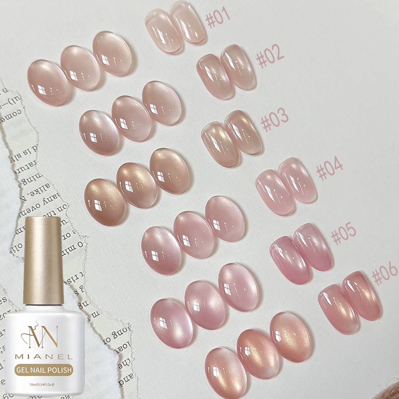 MIANEL 10ML Cat Eye Gel Nail P - Nail Art Pink Cat Eye review and price