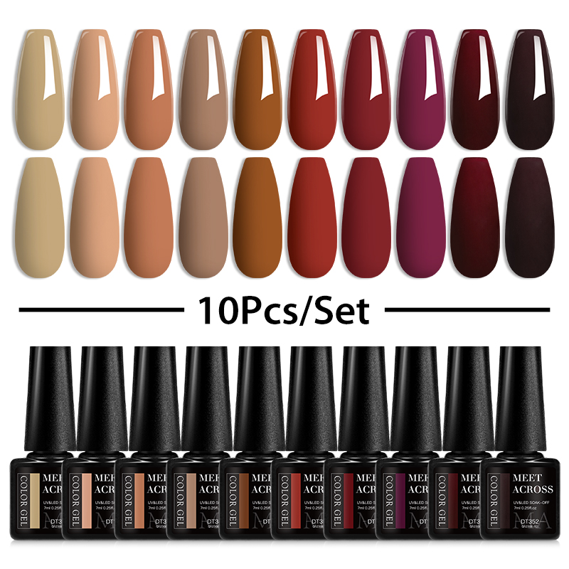 10/12Pcs Gel Nail Polish Set C - Nail Art Full Color review and price