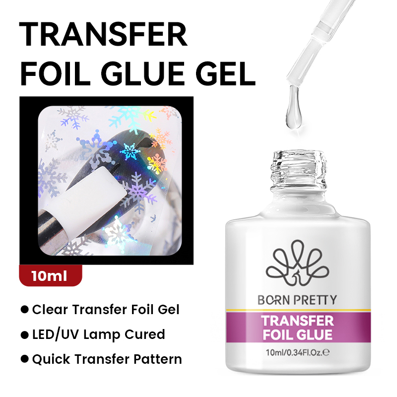 BORN PRETTY Nail Foil Glue Gel - Nail Foil Transfer review and price